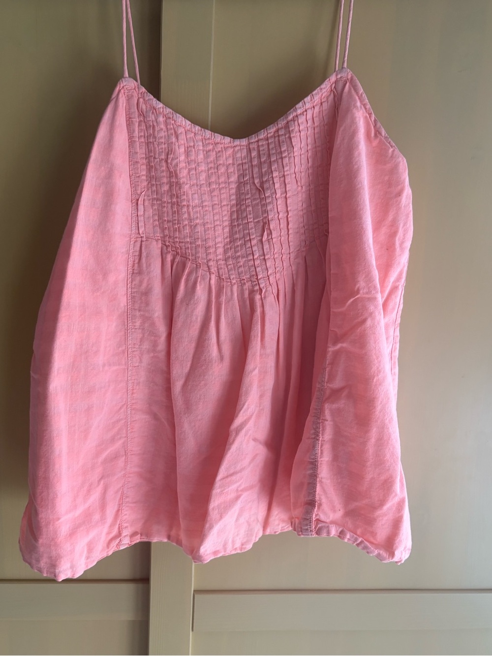 J. Crew Pink Smocked Spaghetti-Strap Camisole - Picture 2 of 4
